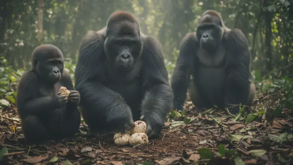 Desse gorillaane frå Kongo har sitt eige «kjøkken». Forskarane vart overraska over smakssansen deira