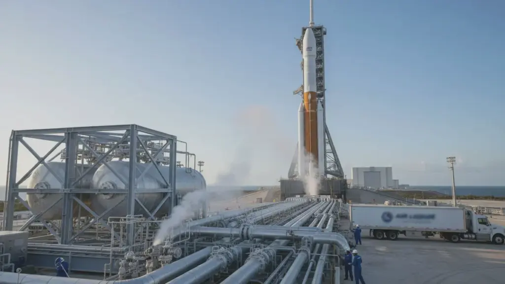Det usynlege drivstoffet i Artemis II-oppdraget. Kvifor nitrogen avgjer raketoppskyting